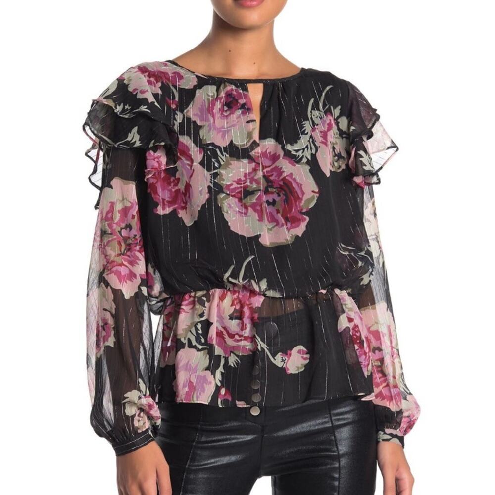 Walter Baker Evelyn Top Floral Print - Picture 2 of 6